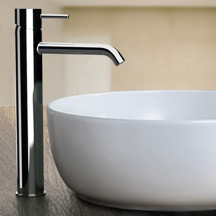 Bathroom Faucet, Remer XF11LXLUSNL-CR, Chrome Round Vessel Sink Faucet
